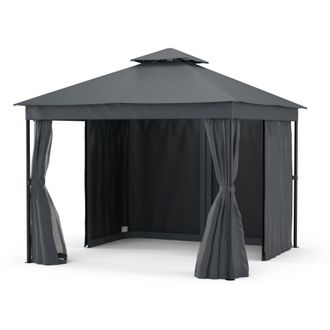 Blumfeldt Blumfeldt Mondo Dual Cenador 3x3 Con Doble Techo Y Mosquiteras