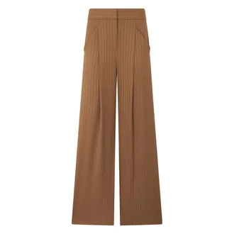 Veronica Beard Wide Trousers, female, Brown, Size: XS Rimini Wide-Leg Pant