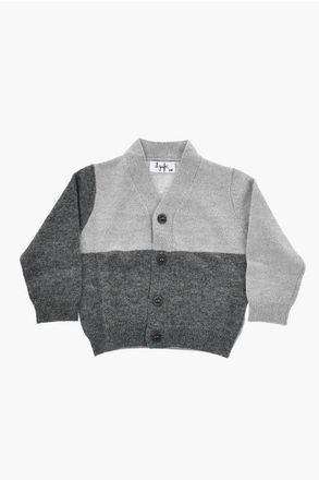 Il Gufo Two-Tone Virgin Wool Cardigan size 6 M