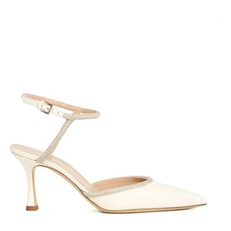 Ninalilou Pumps, female, White, Size: 8 1/2 US Slingback Pump
