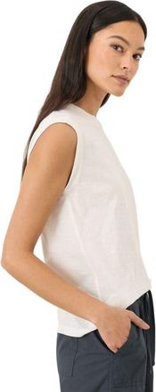 Pact Organic Cotton Featherweight Slub Relaxed Muscle Tee in Cream at Nordstrom, Size Xx-Large