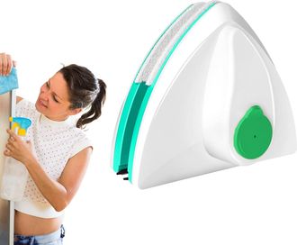 OEM Limpiacristales Magn&eacute;tico, Limpiador De Ventanas De Doble Cara, Herramienta De Limpieza Lateral De Ventanas, Con Cord&oacute;n Antica&iacute;da, Para Vidrios De 15 