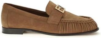 Fendi Bos Taurus Instappers - Dames - Loafers - Bruin - 41 EU - Schoenen