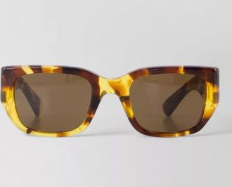 Bottega Veneta bv1400s acetate rectangular squared sunglasses