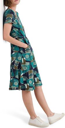 Seasalt Cornwall Enor Abstract Print Organic Cotton T-Shirt Dress in Penwith Abstract Emulsion at Nordstrom, Size 10 Us