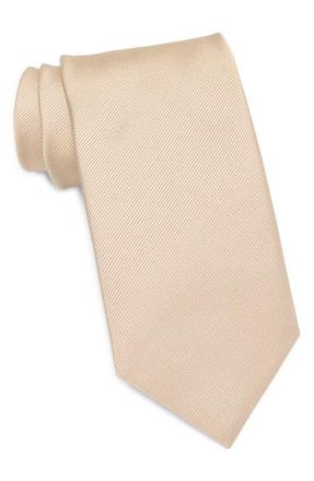 BOSS Silk Tie in Open Beige at Nordstrom