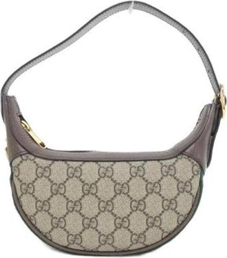 Gucci Pre-owned Canvas gucci-bags - Dames - Vintage Schoudertas - Beige - ONE Size - Vintage