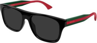 Gucci Sunglasses, male, Black, Size: 56 MM Square Frame Sunglasses