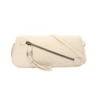 Ferragamo Pre-owned Shoulder Bags, female, Beige, Size: ONE SIZE Pre-owned Leather Shoulder Bag