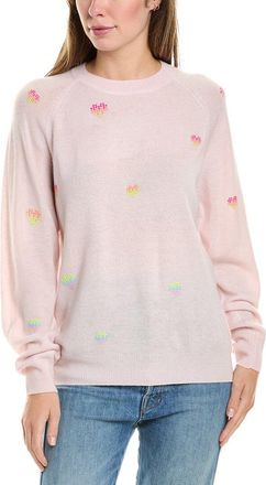 Brodie Wool & Cashmere-Blend Rainbow Heart Studded Jumper