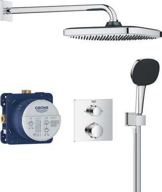 GROHE QuickFix Precision Thermostat Perfect Inbouw Douchesysteem - Vitalio Comfort 250 hoofddouche - chroom