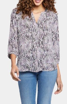 NYDJ Pintuck Blouse in Vandalia at Nordstrom Rack, Size Xx-Small