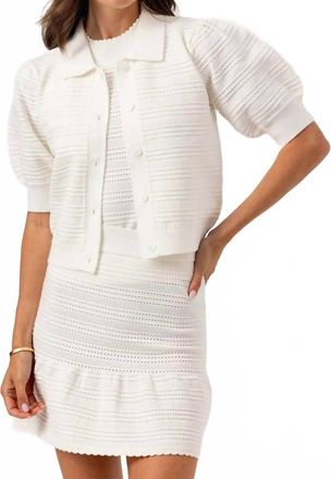 Sundays Elia Cardigan And Skirt Set In Cloud