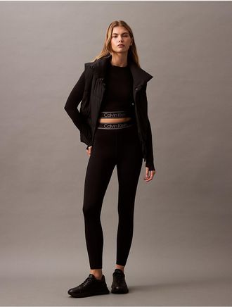 Calvin Klein Calvin Klein Womens Sport Icon Mesh 7/8 Leggings - Black - XS
