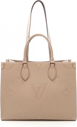 Louis Vuitton Beige Leather Handbag Tote Bag (Pre-Owned)