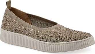 White Mountain Digs Slip-On Sneaker in Gold Fabric at Nordstrom Rack, Size 6.5