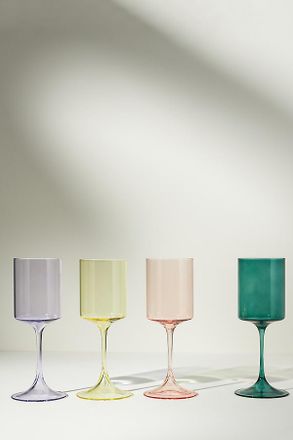Anthropologie Morgan Wine Glasses, Set of 4