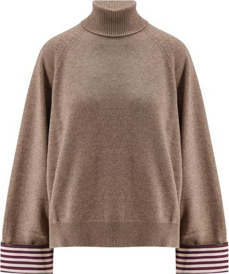 Brunello Cucinelli Cashmere Sweater With Monili Detail-Donna