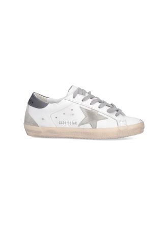 Golden Goose White Super Star Leather Sneakers