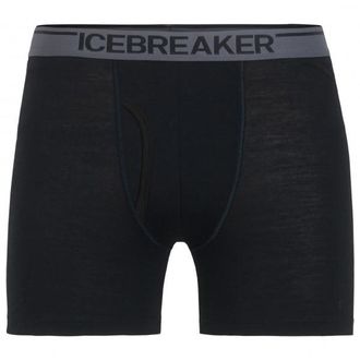 Icebreaker Anatomica Boxers with Fly Merinounterwäsche für Herren | schwarz