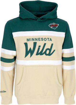 Mitchell & Ness Minnesota Wild Hockey Team Hoodie - Heren - Hoodies - Veelkleurig - L - Katoen - Hoodies & sweatvesten