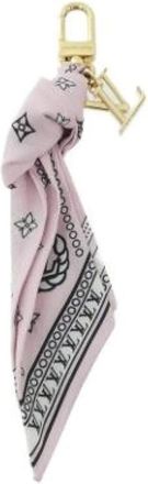Louis Vuitton Pre-owned Scarves, female, Pink, Size: ONE SIZE Pre-owned Handbag Charm