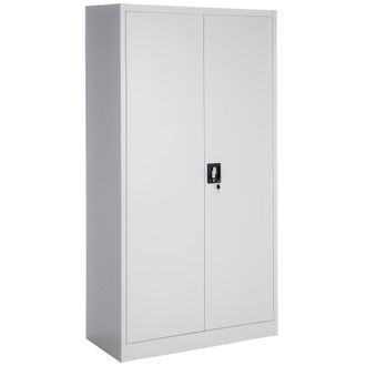 TecTake 1 Armario Archivador Cerradura Estantes Ajustables Gris