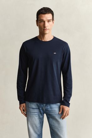 GANT Men Shield Long Sleeve T-Shirt (XXXL) EVENING BLUE