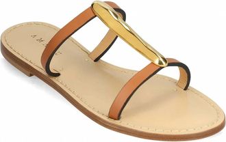 Amanu Studio Womens Sahara Sandals In Cognac