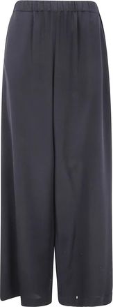 Max Mara Wide Broeken - Dames - Wijde Broeken - Zwart - XS - Broeken