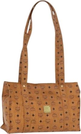 MCM Pre-owned Tote Bag - Dames - Vintage Shopper - Bruin - ONE Size - Leer - Vintage