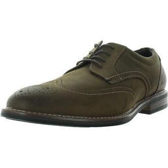 Nunn Bush Bayridge Chaussures à lacets en cuir Oxford à bout uni pour homme, Noir | Circulaire
