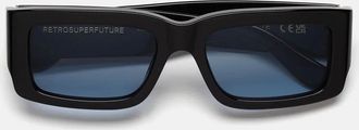 Retro Superfuture Night Azure Ons Black/Blue Unisex Sunglasses