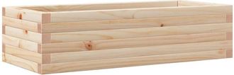 vidaXL Jardinera De Madera Maciza De Pino 90x40x23 Cm Vidaxl