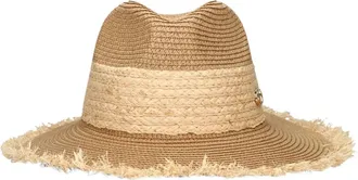 Guess Accessoires, Dames, Beige, L, Ofelia Raffia Fedora