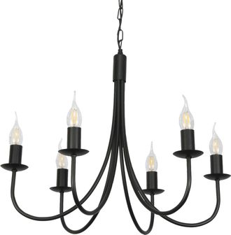 OEM Lampada A Sospensione Tradizionale A Candelabro Nera Lumen Negro 14-886