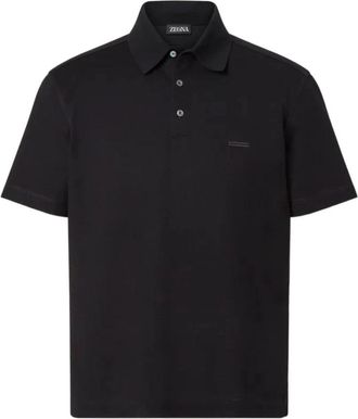 Ermenegildo Zegna Z Lux Leisurewear T-shirt - Heren - Polos - Zwart - M - Tops