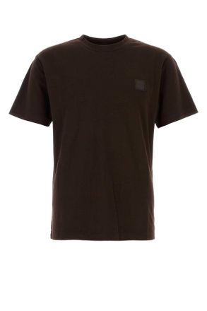 Stone Island Brown Cotton T Shirt