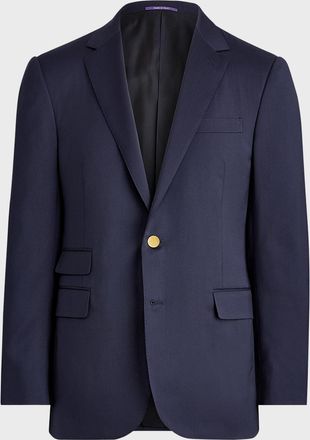 Ralph Lauren Purple Label Men & apos;s Gregory Hand-Tailored Wool Serge Blazer