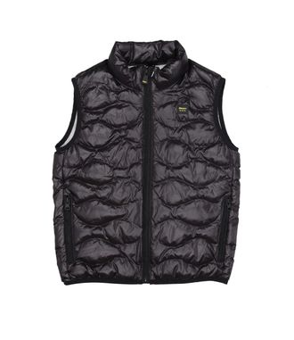 Blauer Pullover schwarz