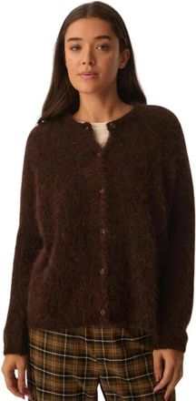 des petit hauts Cardigan Bea - Dames - Vesten - Bruin - S - Wol - Truien & Vesten