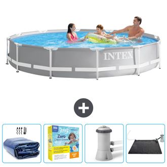 Intex Piscina Prism Frame Redonda - 366x76 Cm - 7-piezas Scb11