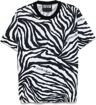 Versace Jeans Couture T-shirt zebrata - Nero
