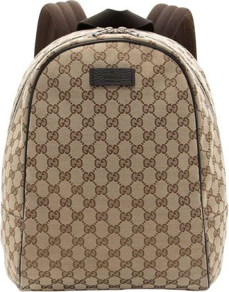 Gucci Gg Canvas Travel Backpack (Authentic Pre-Loved)