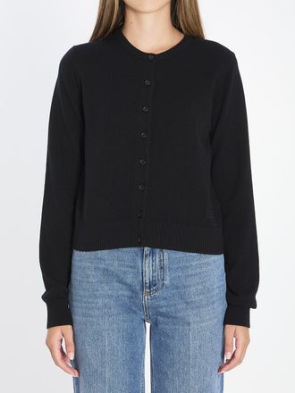 Dolce & Gabbana Womens Cashmere Cardigan - Black - Size EU 44 (Womens)