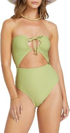 Billabong Tanlines Andrew One-Piece Swimsuit in Avocado at Nordstrom Rack, Size X-Small