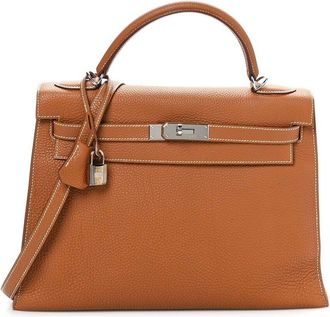 Hermès Gold Togo Leather Kelly Mou 32 (Authentic Pre-Loved)