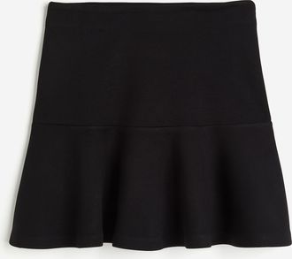 H&M Ausgestellter MiniJupe - Schwarz