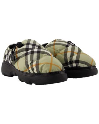 Burberry Womens Nylon Pillow Low Mule (Authentic Pre-Loved)