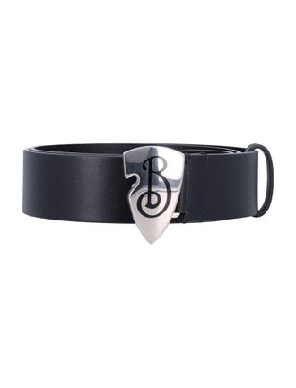 Burberry Leather B Shield Belt
